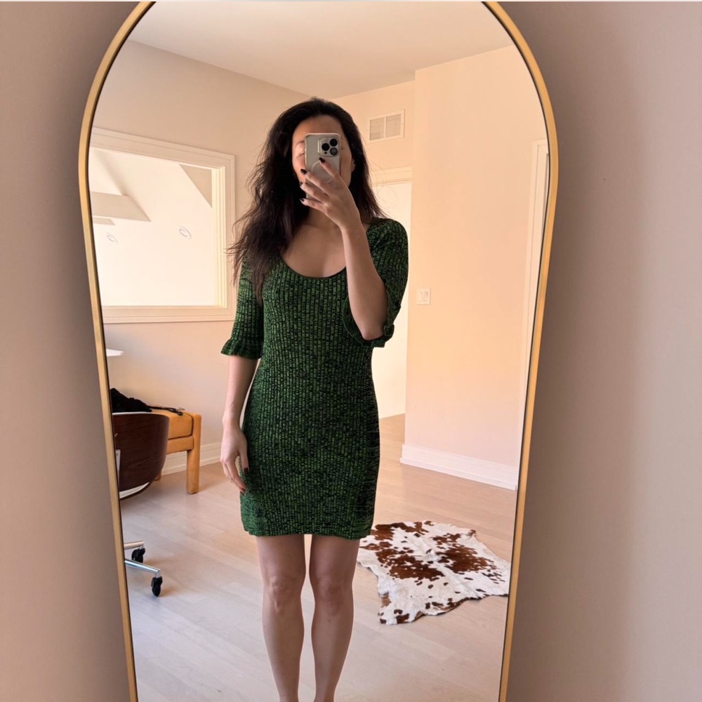 Ganni green dress size small